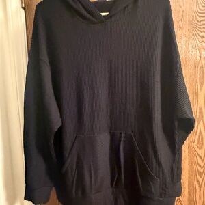 Woman's Black Sweater Hoodie